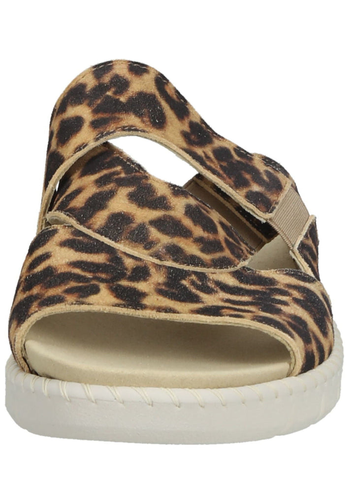 Waldläufer Pantoletten Leder Leopard