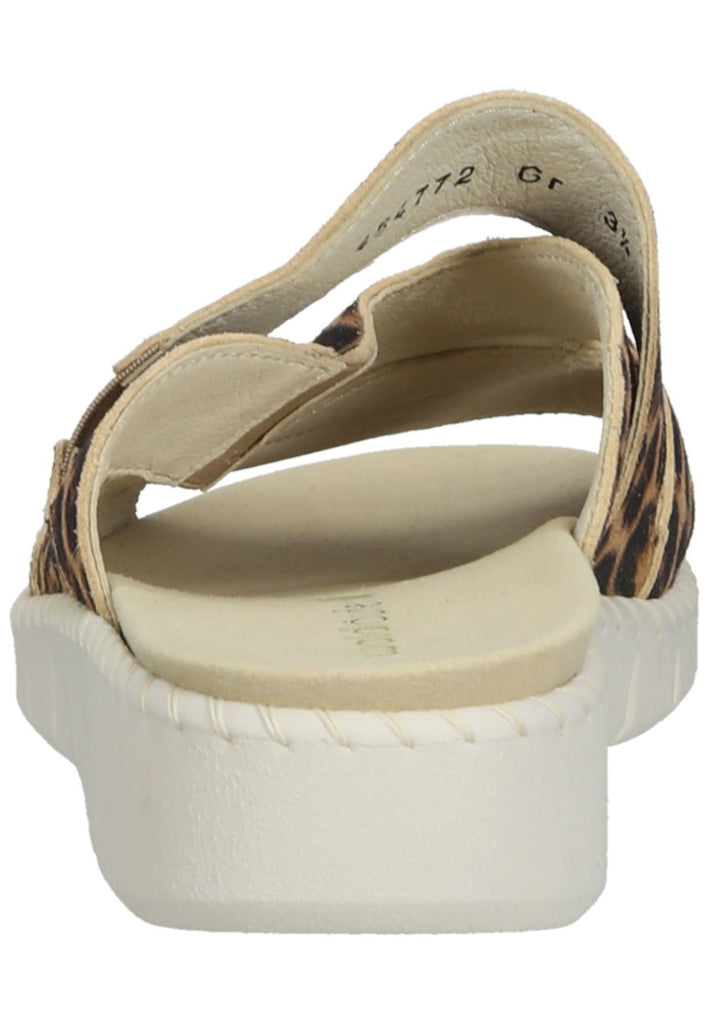 Pantoletten Waldläufer Pantoletten Leder Leopard