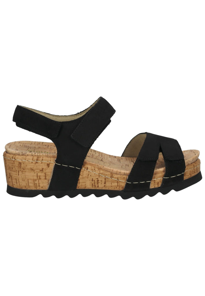 Waldläufer Sandalen Leder Schwarz