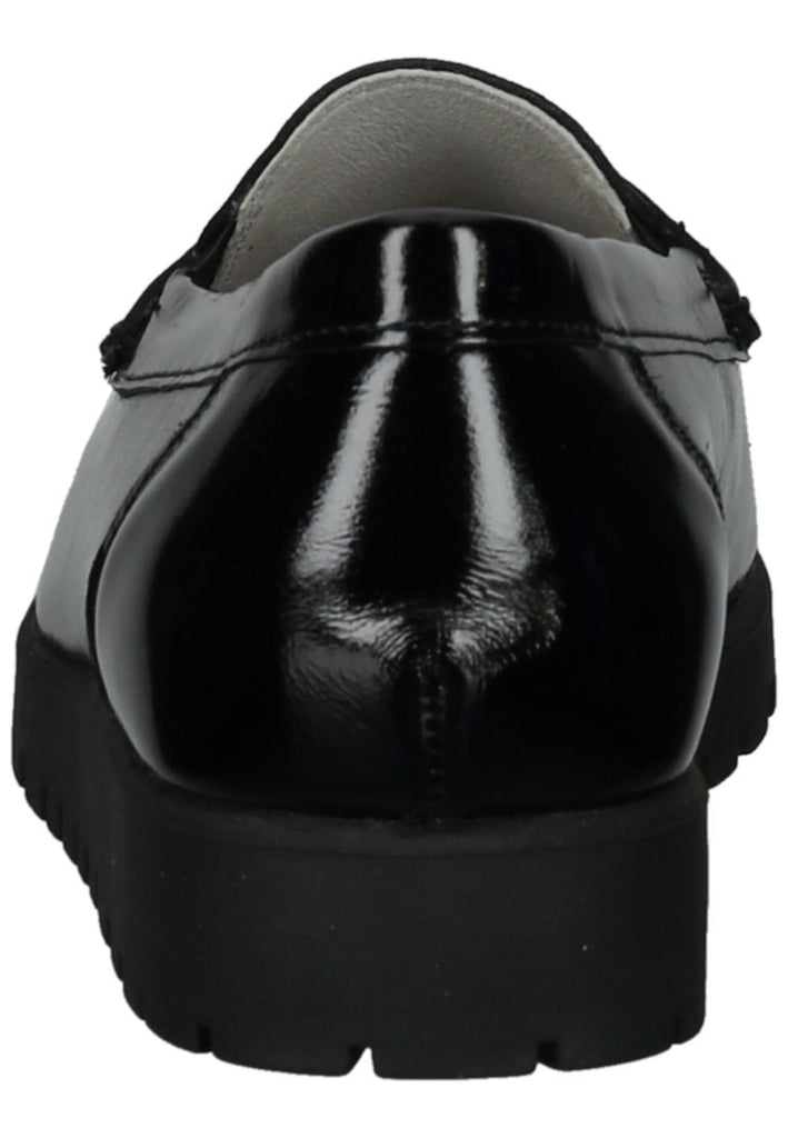 Waldläufer Slipper Leder Schwarz