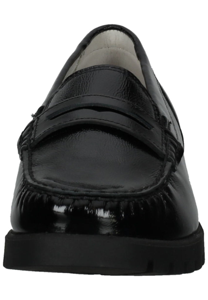 Waldläufer Slipper Leder Schwarz