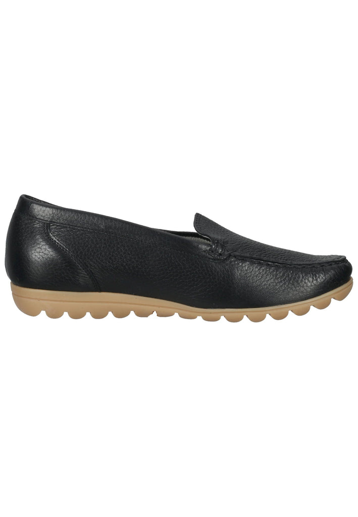 Waldläufer Slipper Leder Schwarz