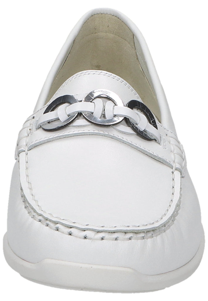 Waldläufer Slipper Leder Weiß