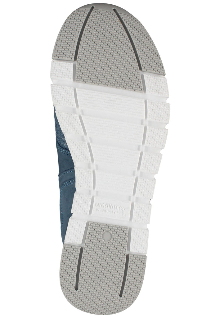 Slipper Waldläufer Slipper Leder/Textil Blau/Silber