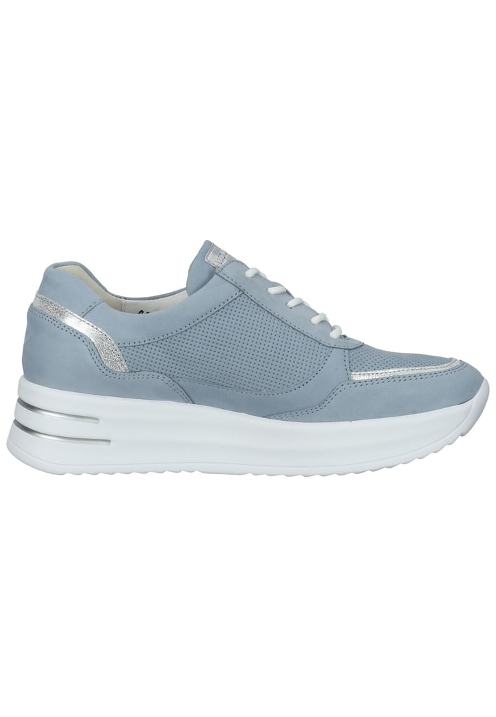 Waldläufer Sneaker Leder Blau/Silber