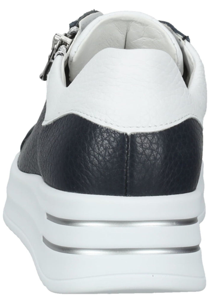 Waldläufer Sneaker Leder Blau/Weiß