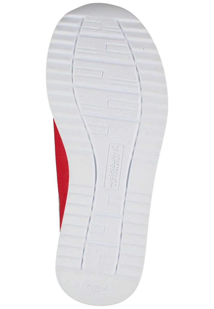 Waldläufer Sneaker Leder Rot/Weiß