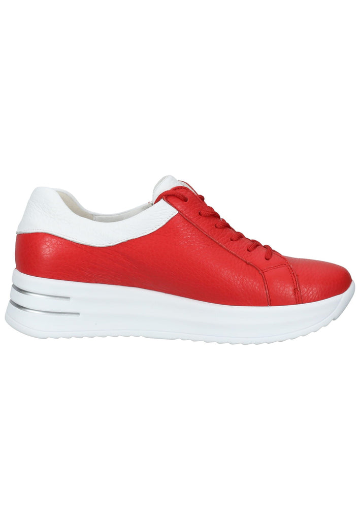 Waldläufer Sneaker Leder Rot/Weiß