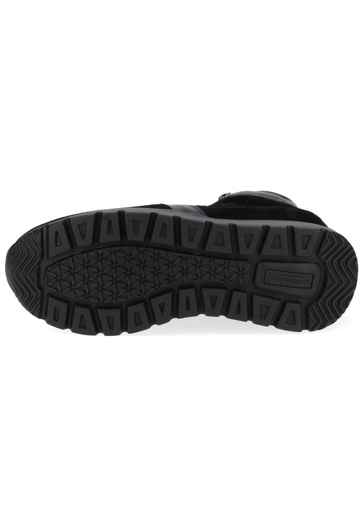 Waldläufer Sneaker Leder Schwarz Warmfutter