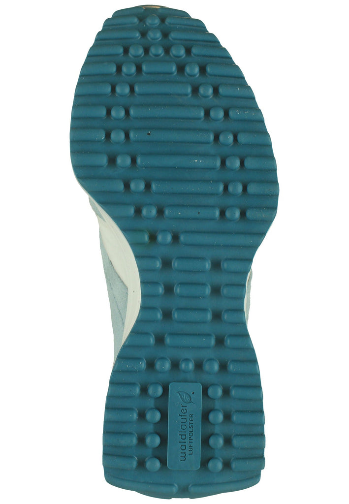 Waldläufer Sneaker Leder/Textil Blau/Weiß