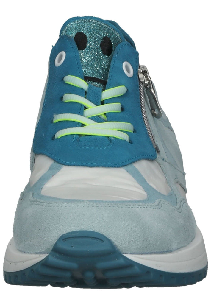 Waldläufer Sneaker Leder/Textil Blau/Weiß