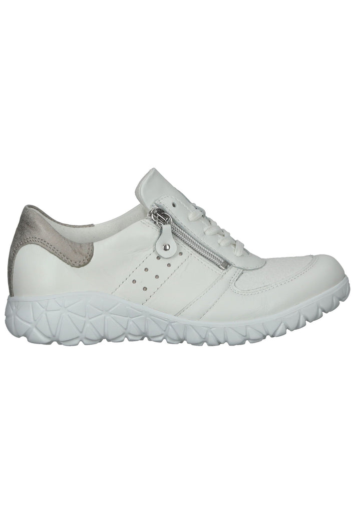 Waldläufer Sneaker Leder/Textil Weiß/Grau