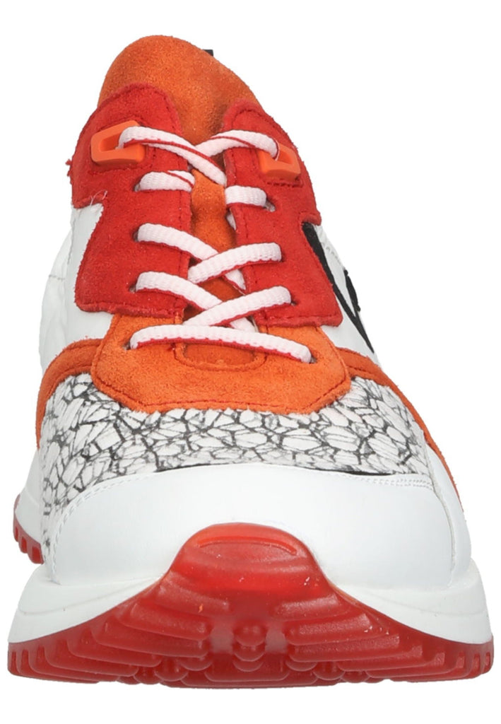 Waldläufer Sneaker Leder/Textil Weiß/Orange