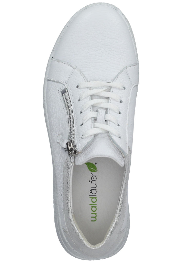 Waldläufer Sneaker Leder Weiß/Silber