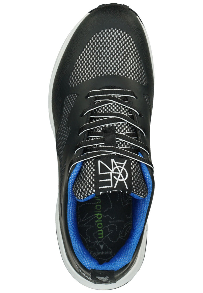 Waldläufer Sneaker Textil Schwarz/Weiß