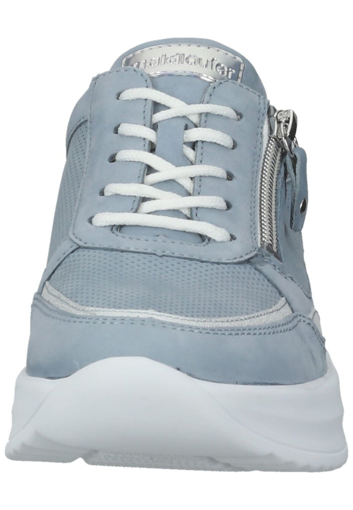 Sneaker Waldläufer Sneaker Leder Blau/Silber