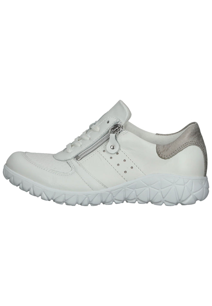 Sneaker Waldläufer Sneaker Leder/Textil Weiß/Grau