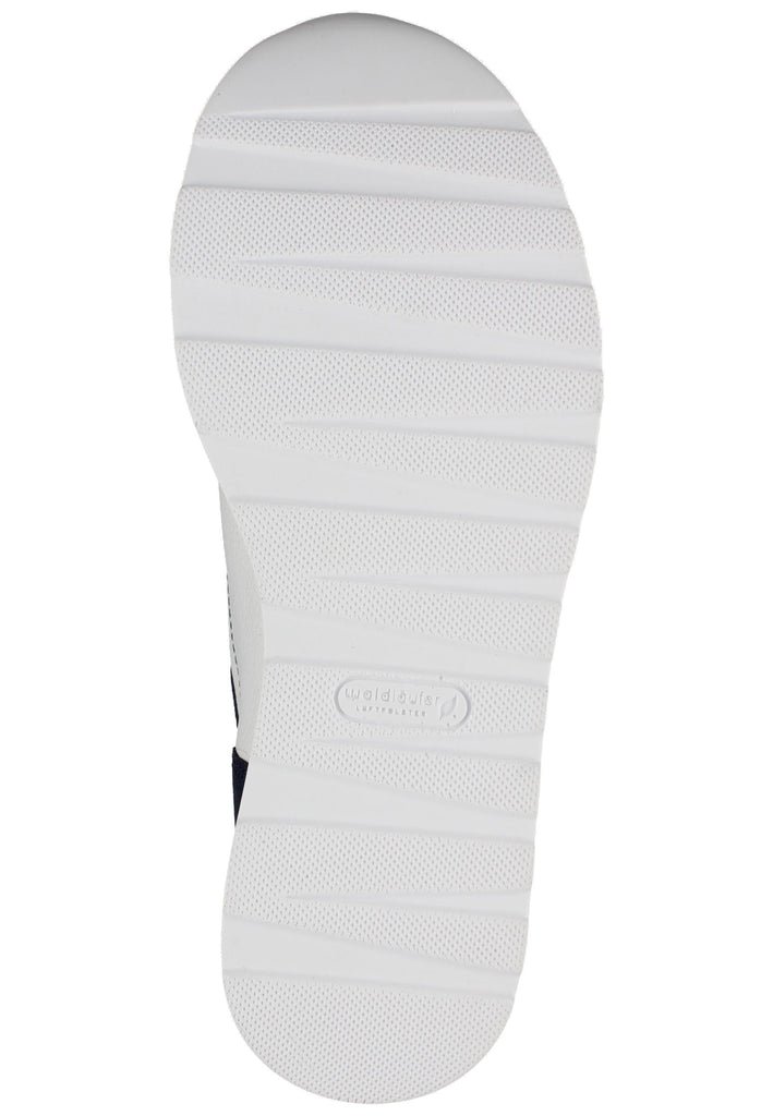 Sneaker Waldläufer Sneaker Leder Weiss/Rot/Blau