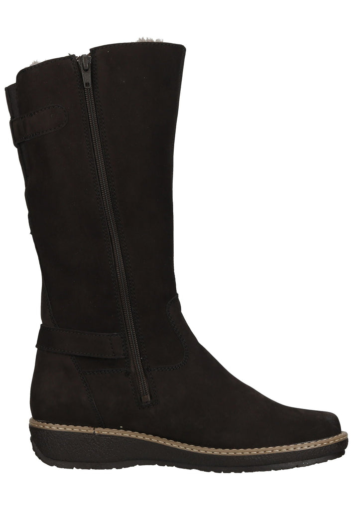 Waldläufer Stiefel Leder Dunkelbraun Warmfutter