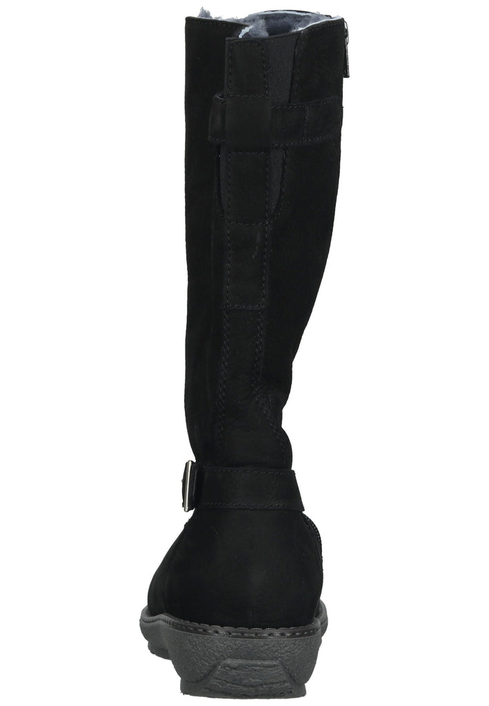 Waldläufer Stiefel Leder Schwarz Warmfutter