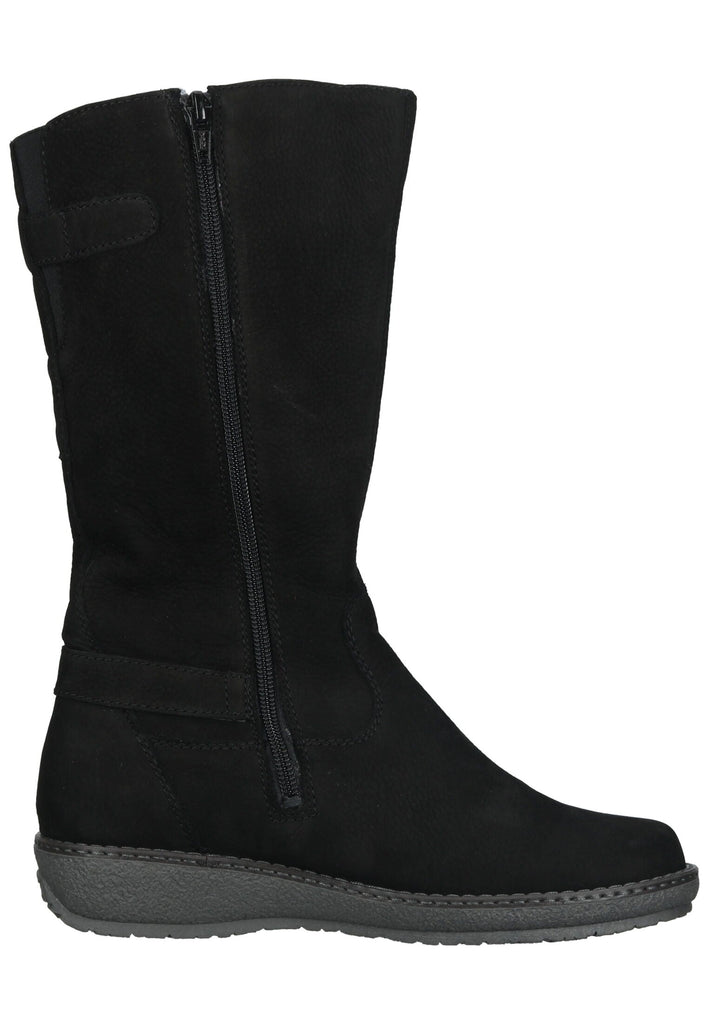 Waldläufer Stiefel Leder Schwarz Warmfutter