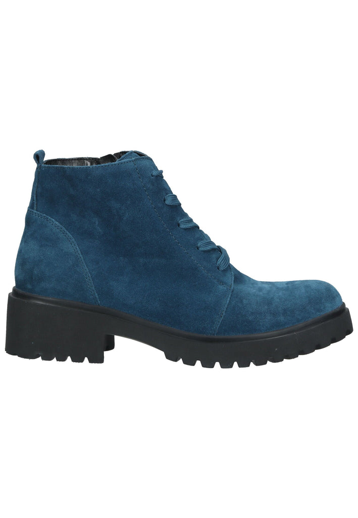 Waldläufer Stiefelette Leder Blau Warmfutter