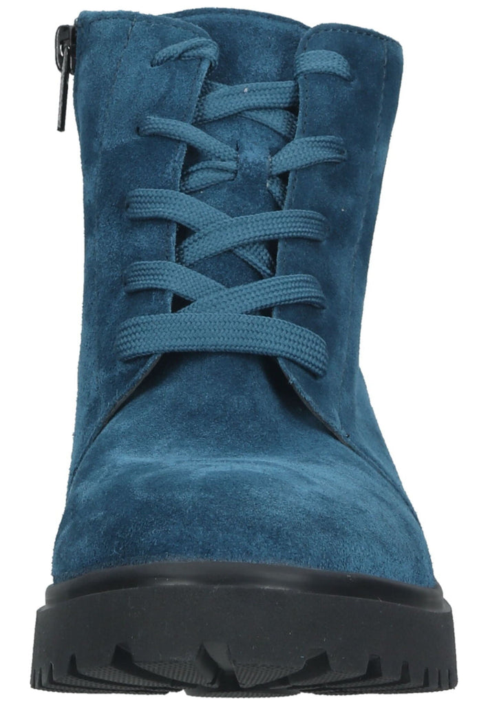 Waldläufer Stiefelette Leder Blau Warmfutter