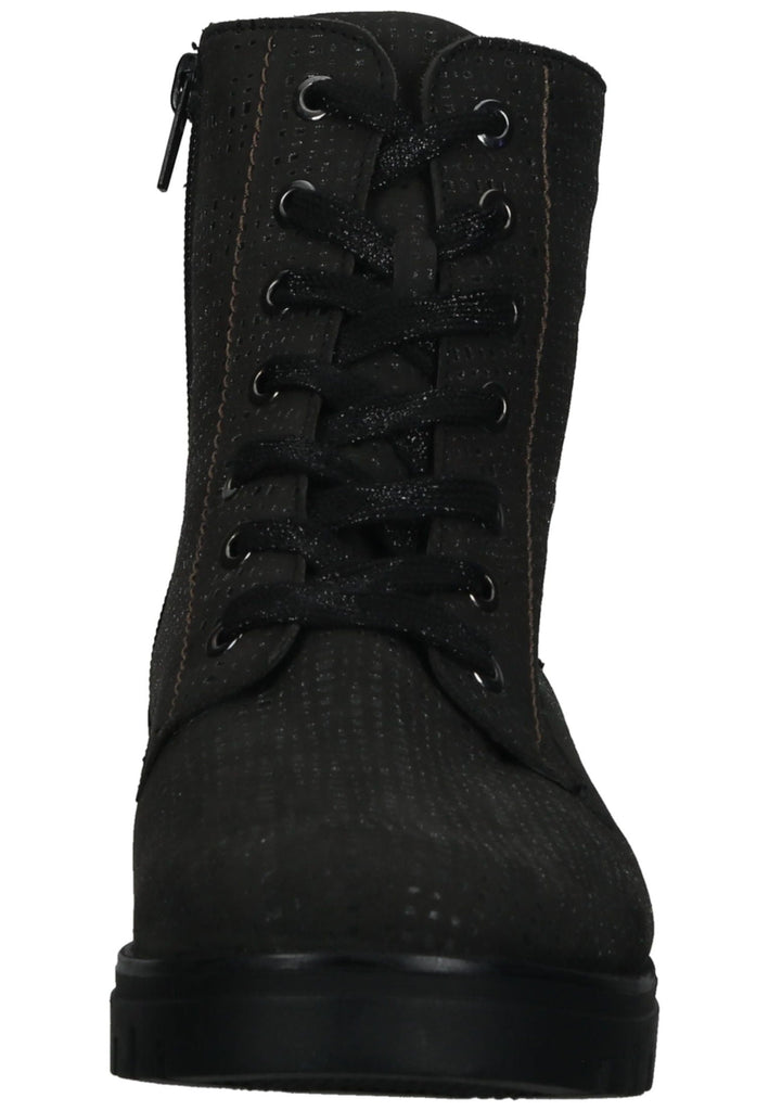 Waldläufer Stiefelette Leder Carbon