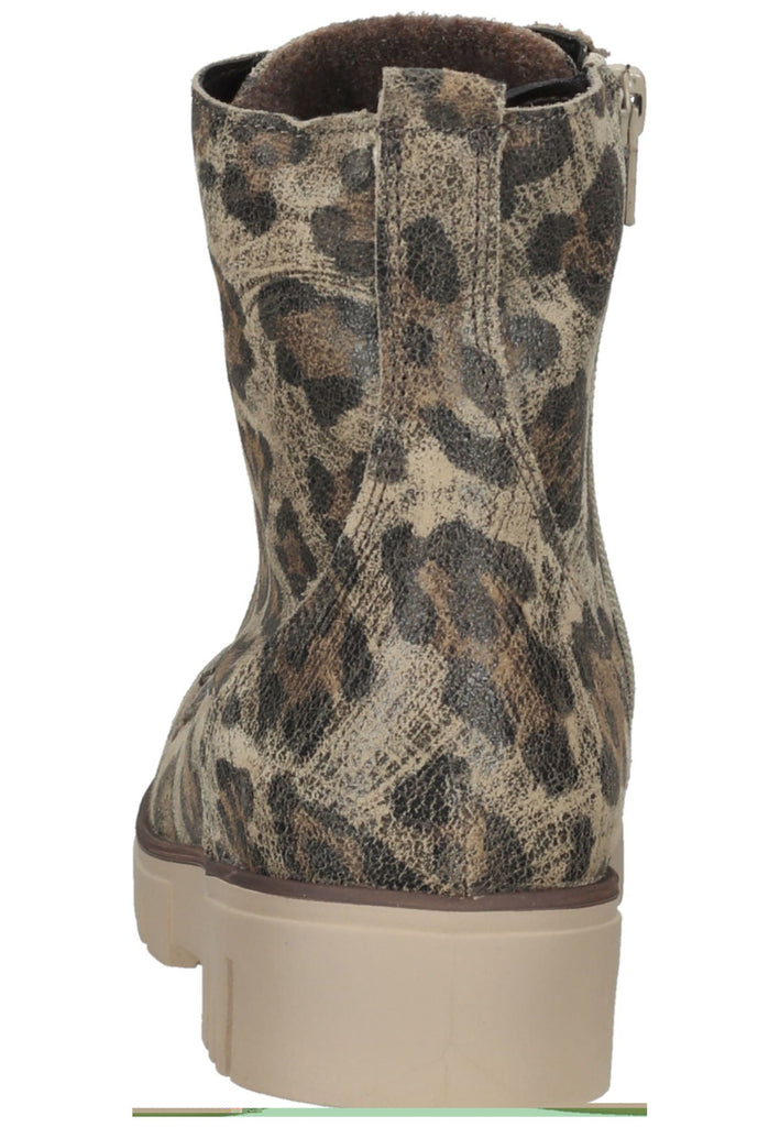 Waldläufer Stiefelette Leder Leopard Warmfutter