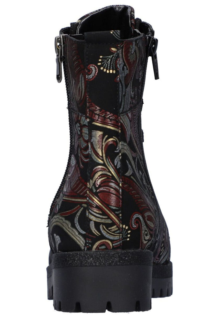 Waldläufer Stiefelette Leder Schwarz