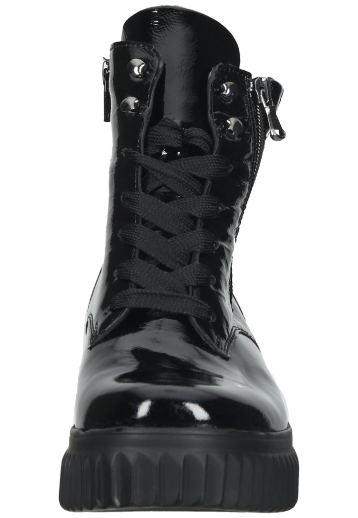 Waldläufer Stiefelette Leder Schwarz