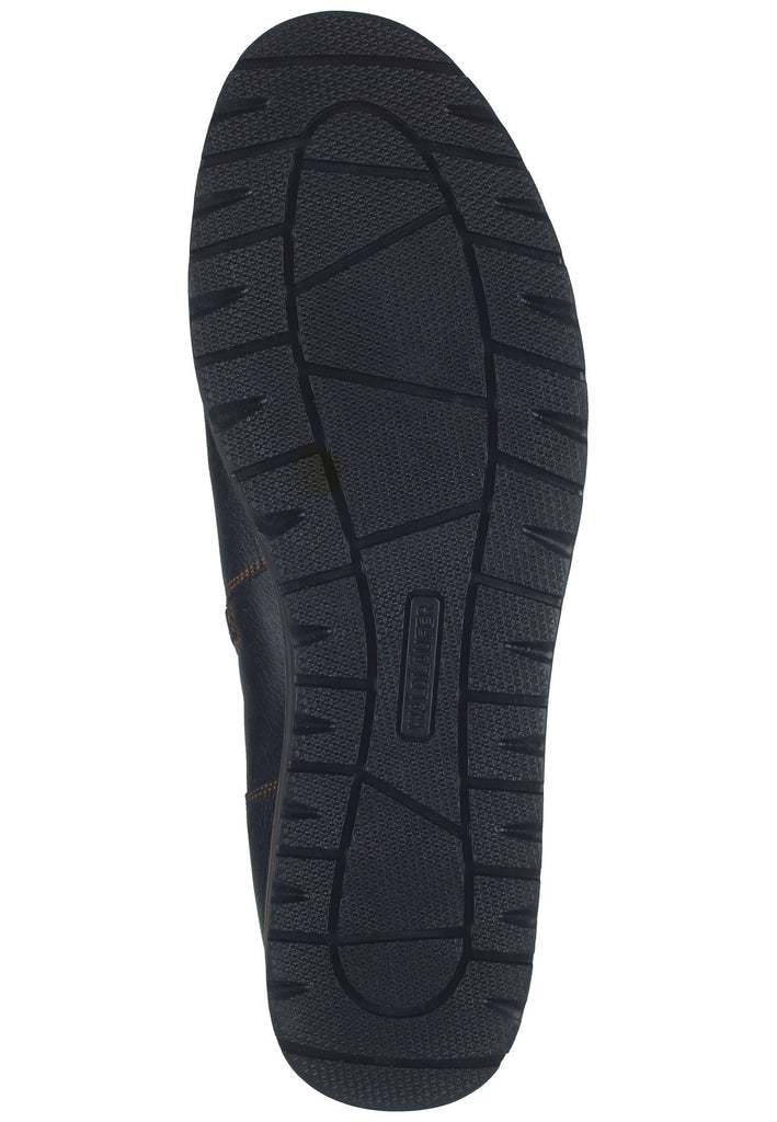 Waldläufer Stiefelette Leder Schwarz Warmfutter