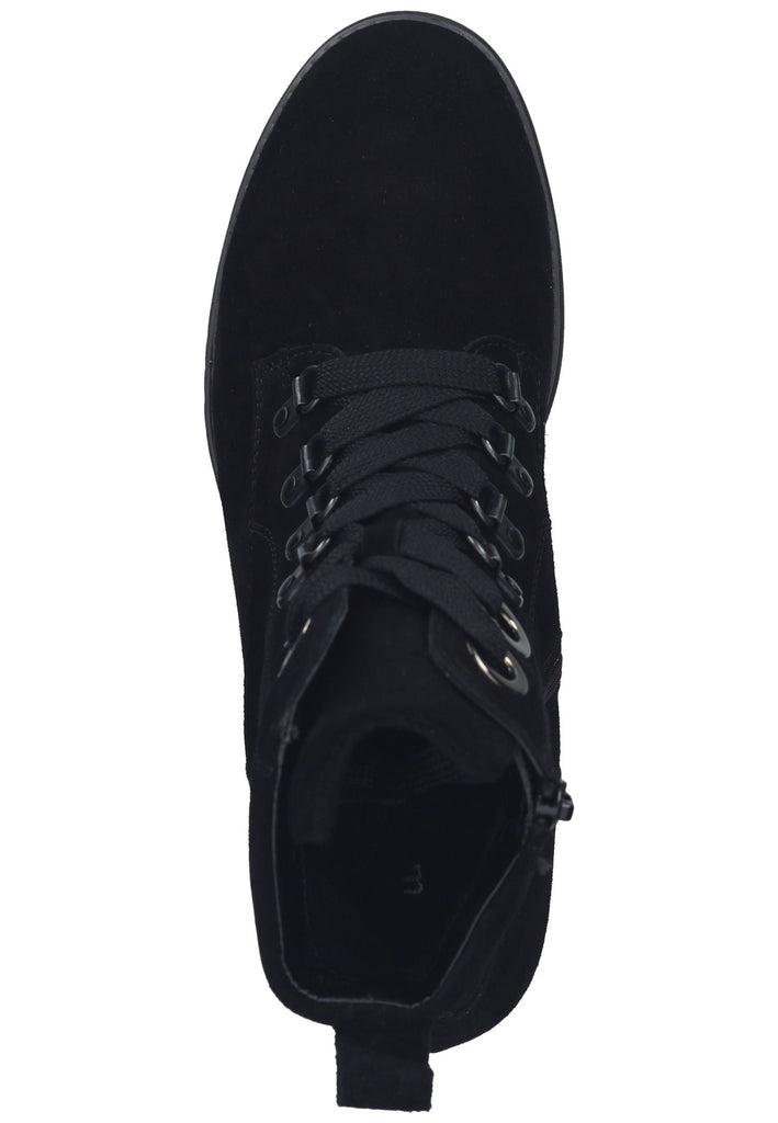 Waldläufer Stiefelette Leder Schwarz Warmfutter