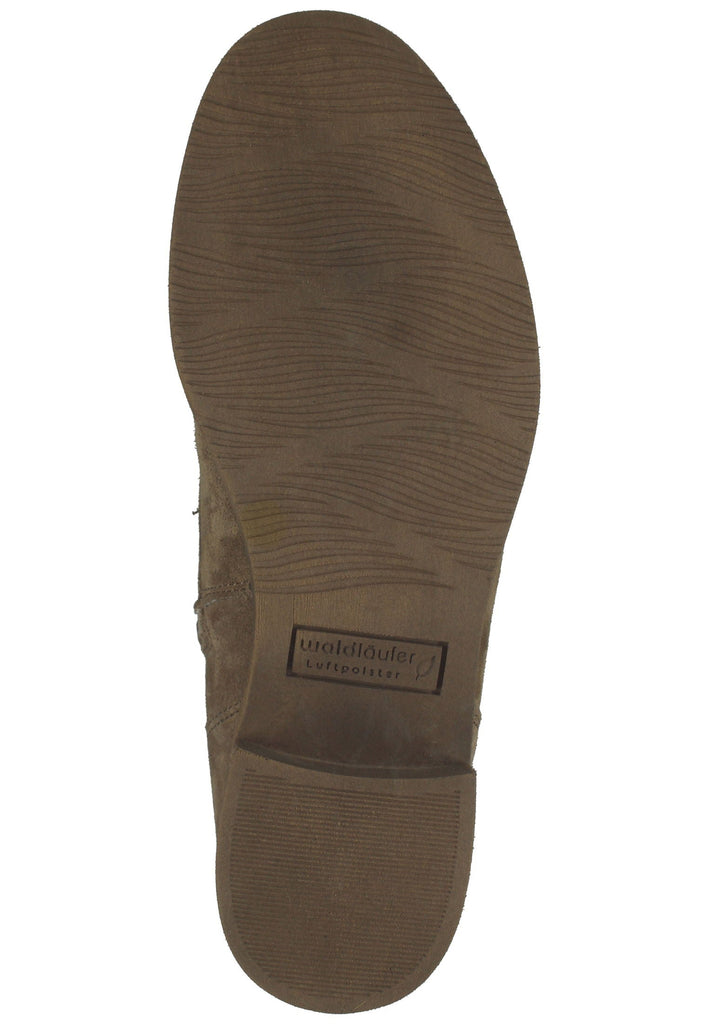 Waldläufer Stiefelette Leder Taupe Warmfutter