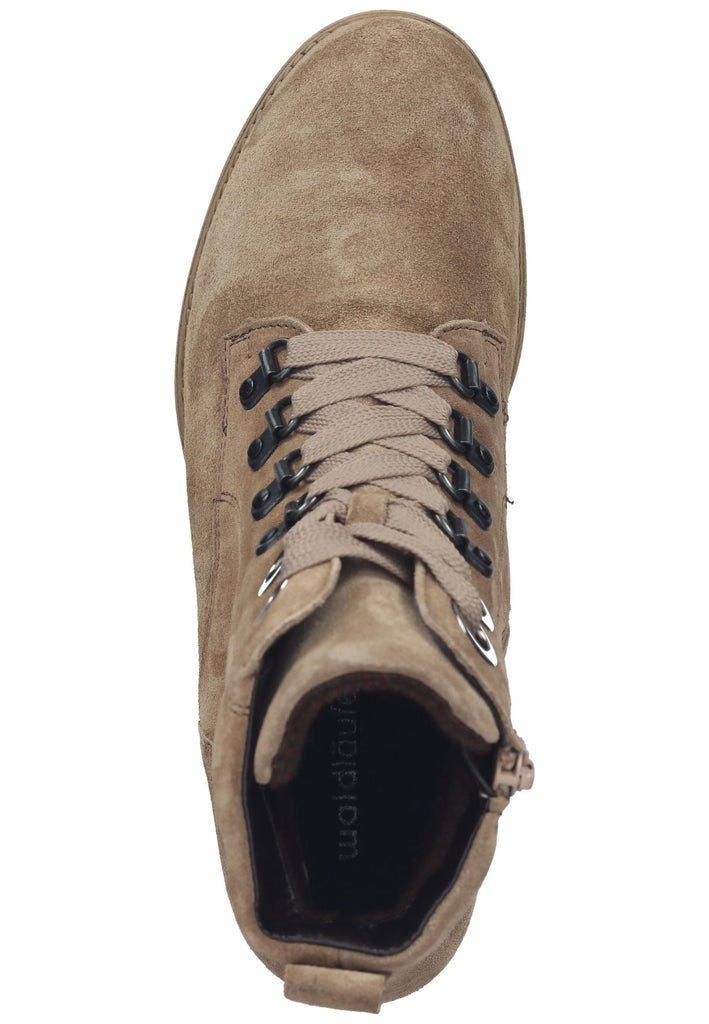 Waldläufer Stiefelette Leder Taupe Warmfutter
