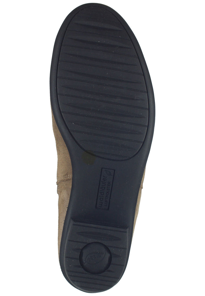 Waldläufer Stiefelette Leder Taupe Warmfutter