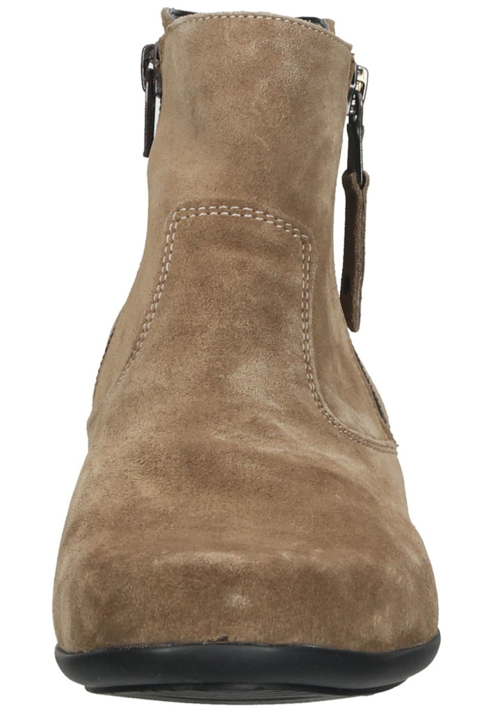 Waldläufer Stiefelette Leder Taupe Warmfutter