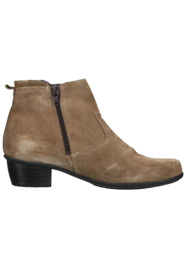 Waldläufer Stiefelette Leder Taupe Warmfutter