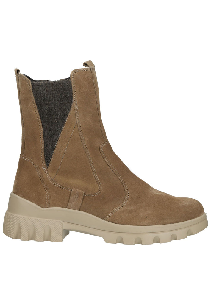 Waldläufer Stiefelette Leder/Textil Taupe Warmfutter