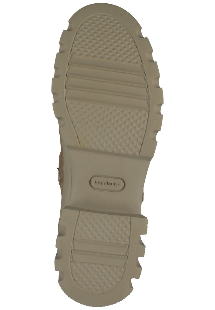 Waldläufer Stiefelette Leder/Textil Taupe Warmfutter