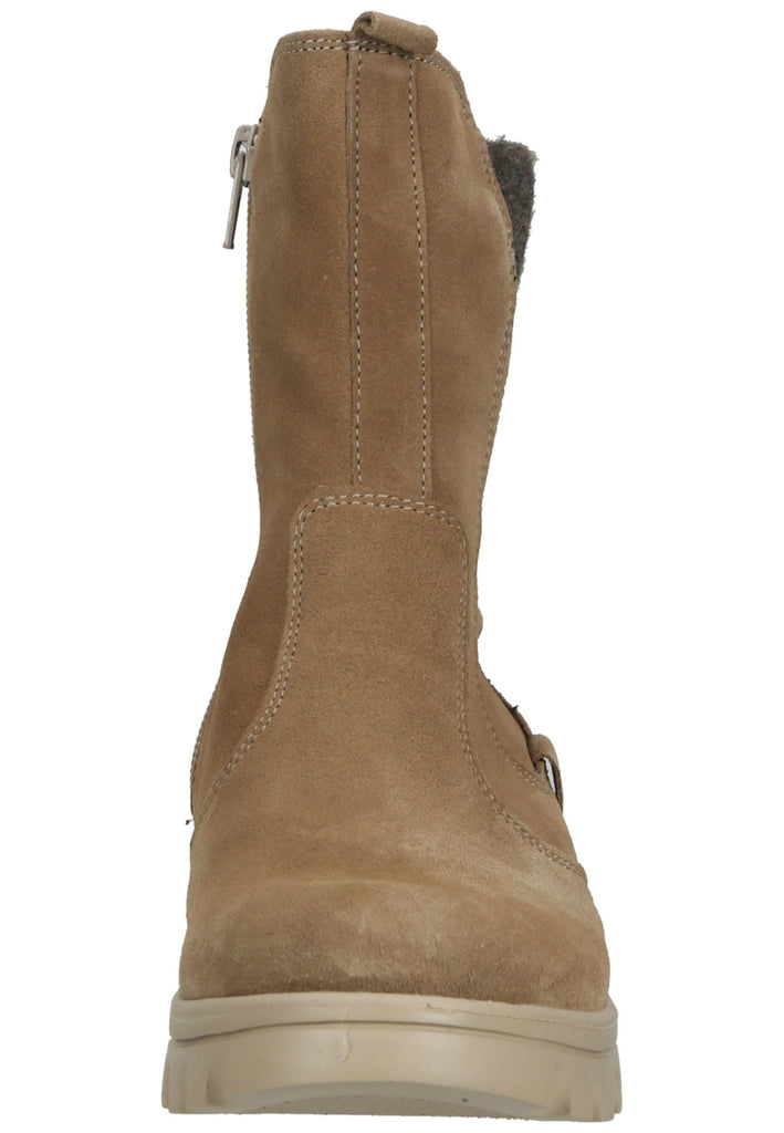 Waldläufer Stiefelette Leder/Textil Taupe Warmfutter