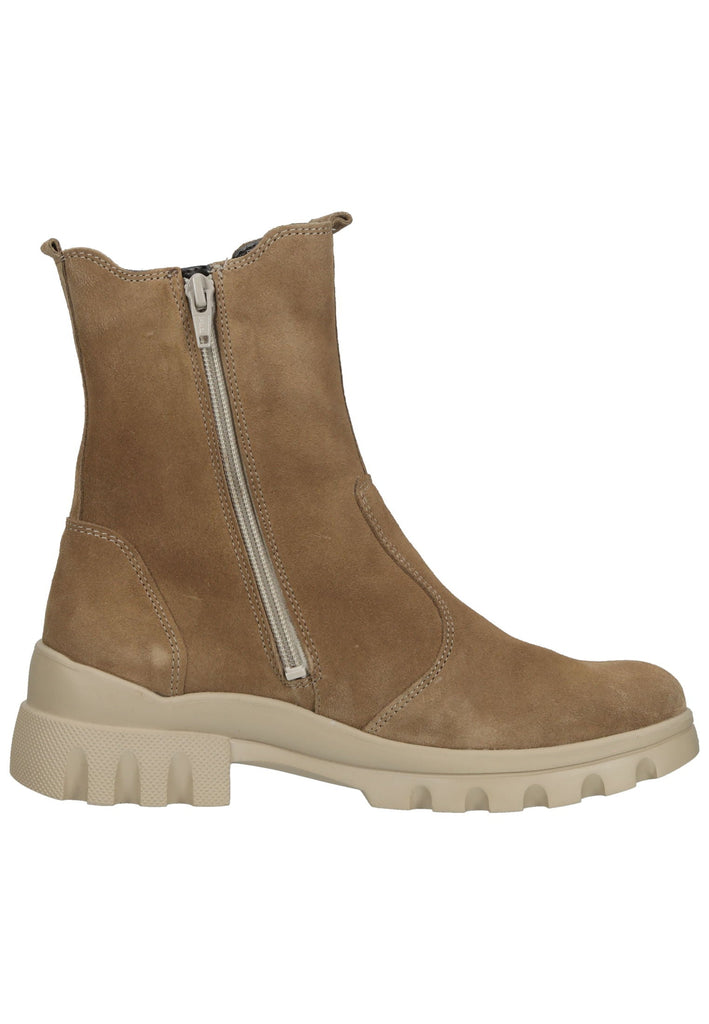 Waldläufer Stiefelette Leder/Textil Taupe Warmfutter