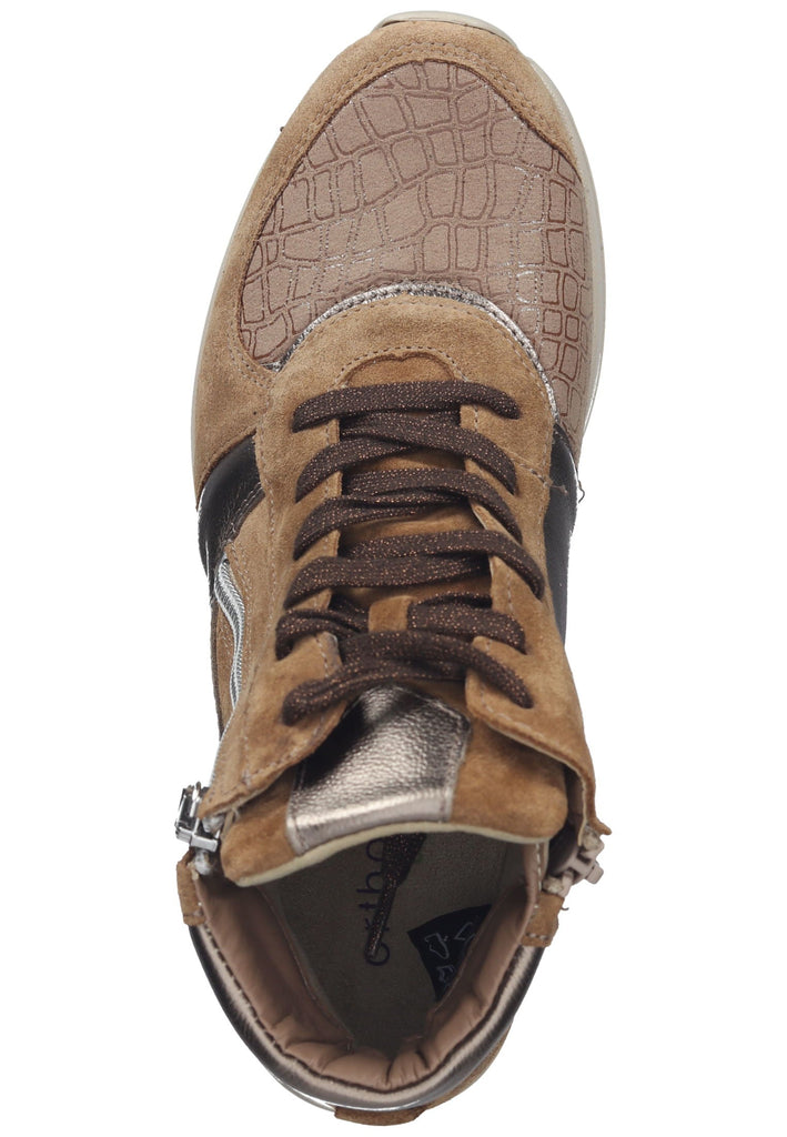 Waldläufer Stiefelette Leder/Textil Walnut