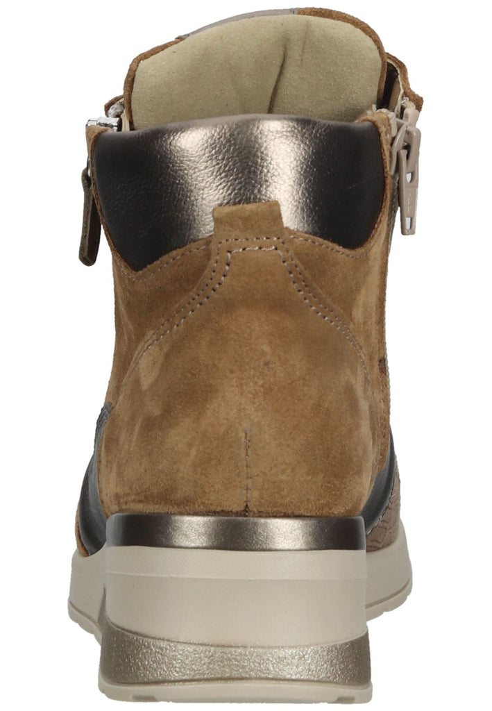 Waldläufer Stiefelette Leder/Textil Walnut