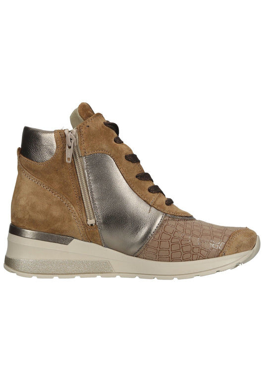 Waldläufer Stiefelette Leder/Textil Walnut