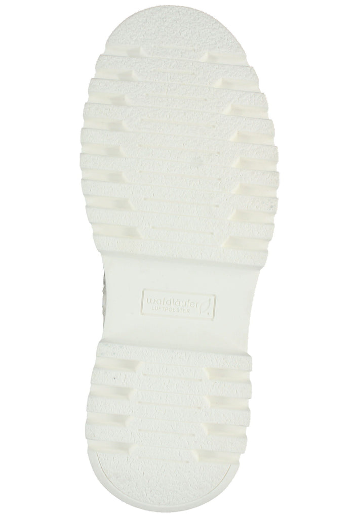 Waldläufer Stiefelette Leder Weiß Warmfutter