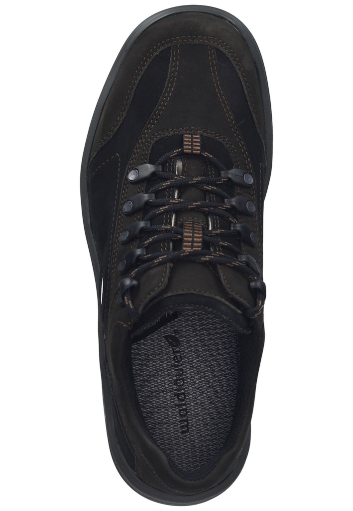 Waldläufer Wanderschuhe Leder Schwarz
