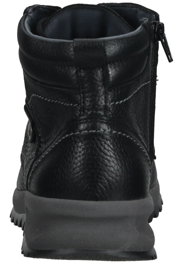 Waldläufer Wanderschuhe Leder Schwarz Warmfutter