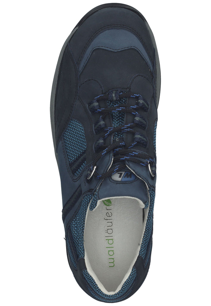 Waldläufer Wanderschuhe Leder/Textil Blau