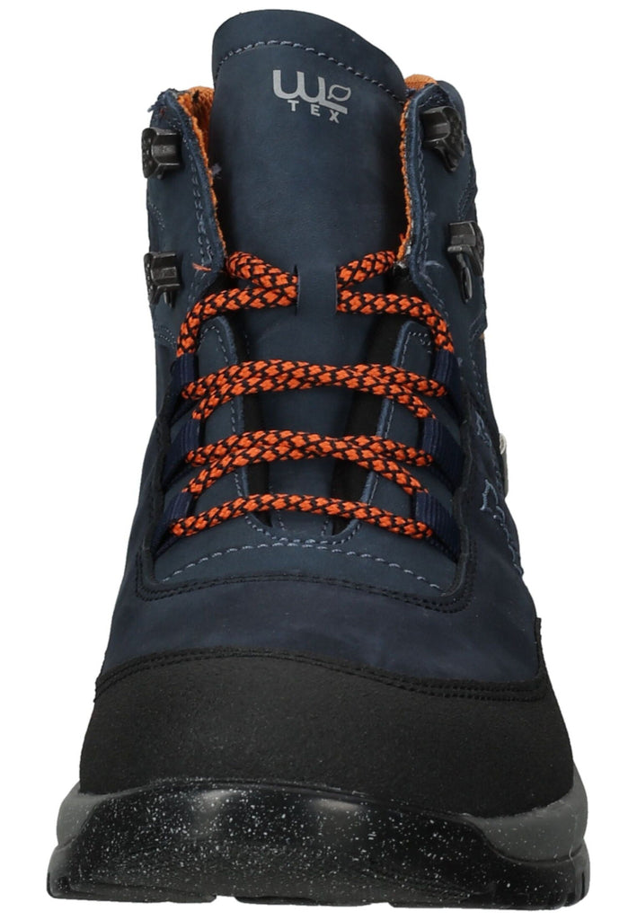 Waldläufer Wanderschuhe Leder/Textil Blau